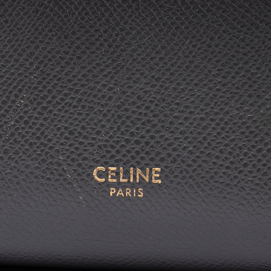 Celine grainé Sac ceinture Micro Cuir de veau grainé Gris – vue 5 – GABY PARIS