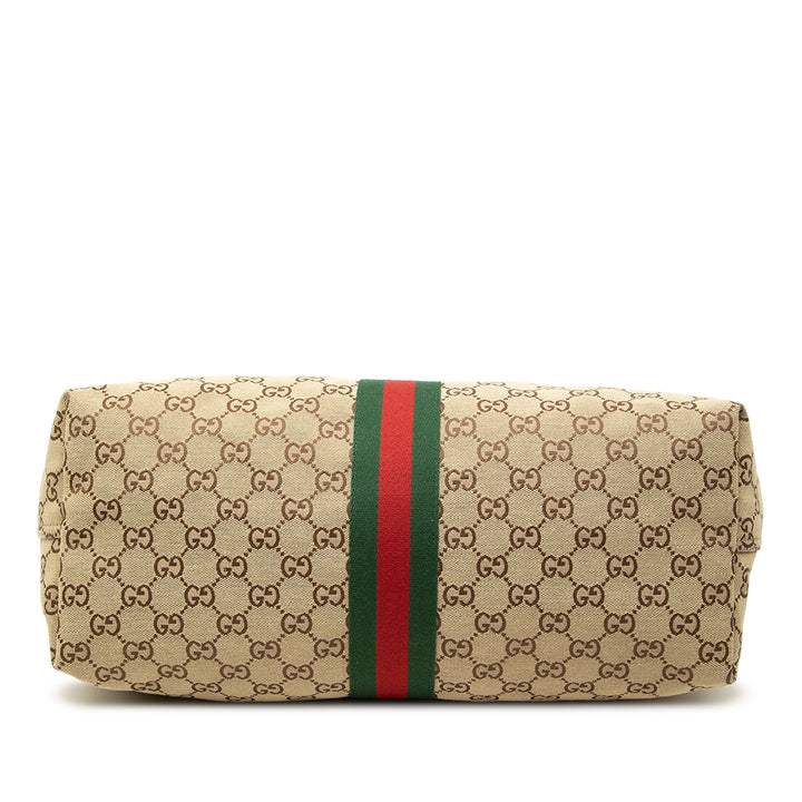 Gucci Cabas GG Web Giglio Grand Beige – vue 3 – GABY PARIS