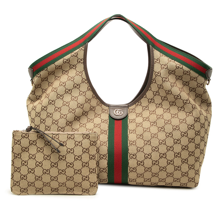Gucci Cabas GG Web Giglio Grand Beige – vue 7 – GABY PARIS