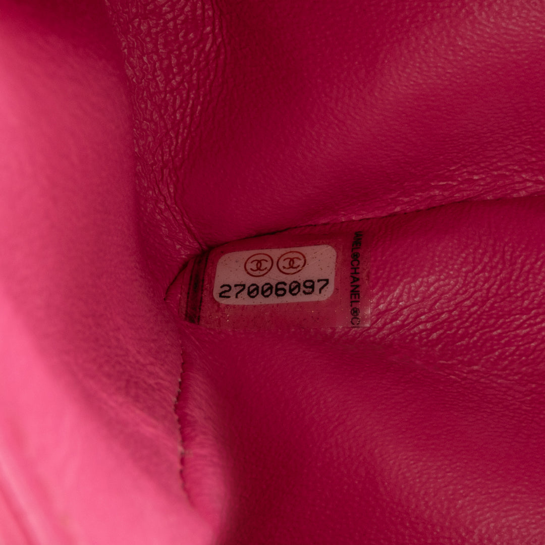Chanel Small Classic Chevron Cuir d’agneau Double rabat