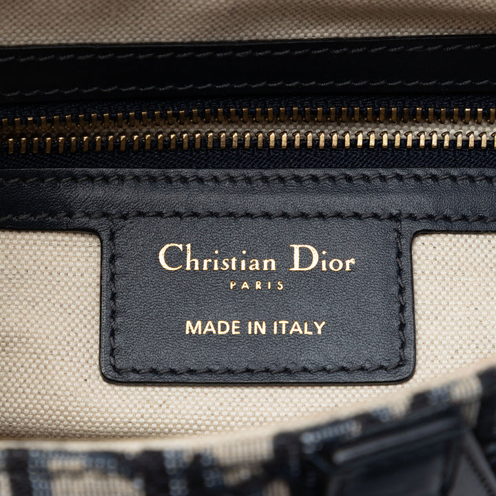 Dior Oblique Toile Saddle Sac
