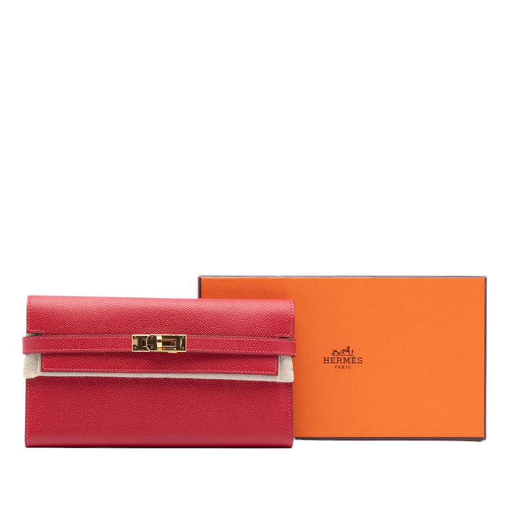 Hermès Epsom Kelly Longue Portefeuille long wallets