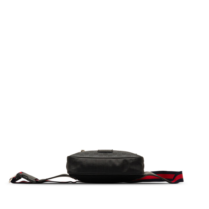 GG Supreme Web Belt Bag Black - Gaby Paris