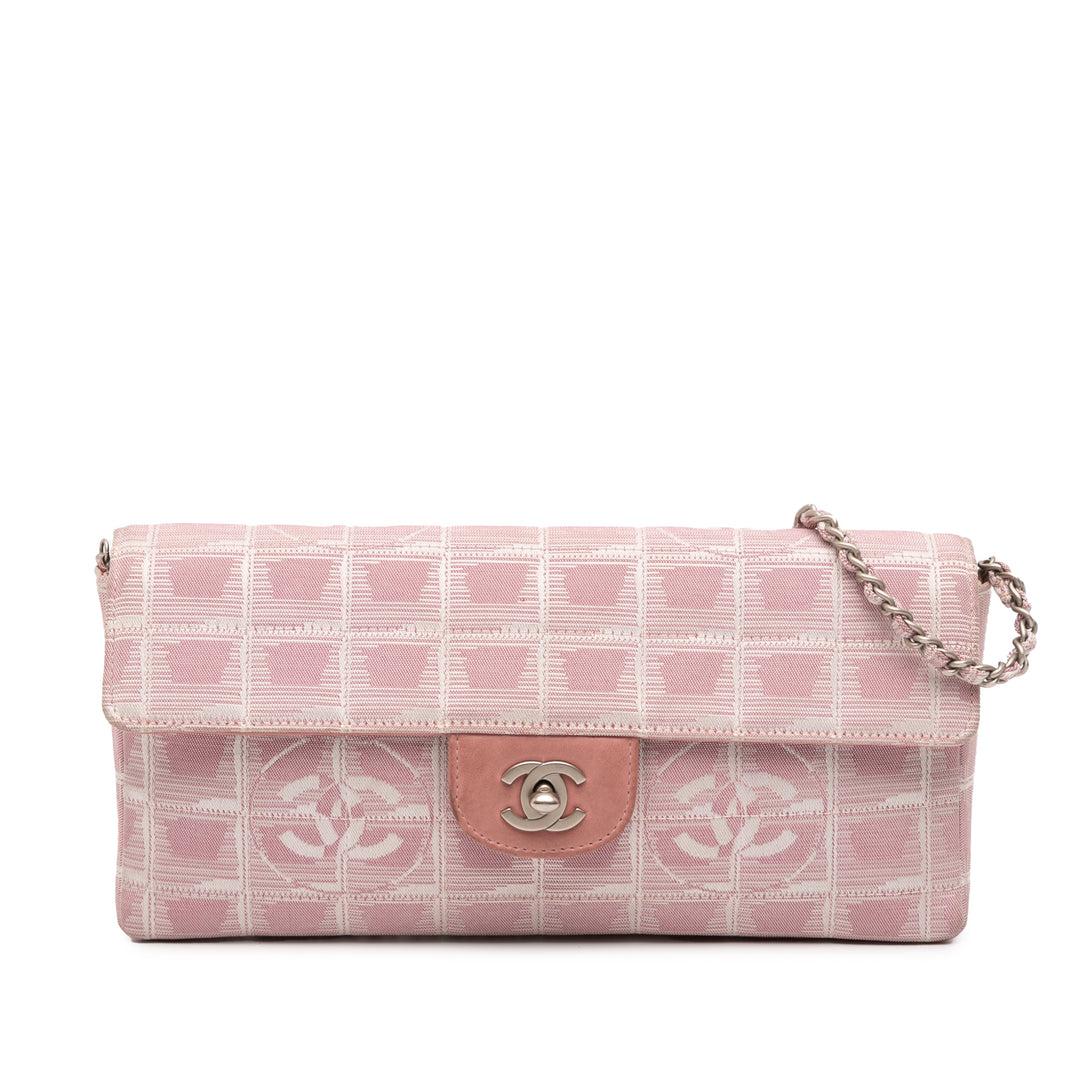Chanel New Travel Line Nylon East West Flap Rose – GABY PARIS Authentique