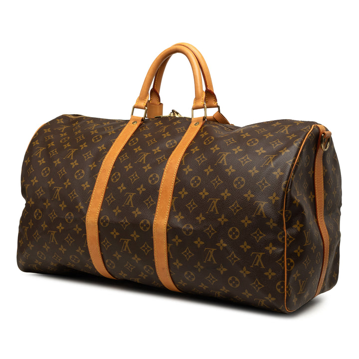 Keepall Bandouliere 55 Monogram Marron