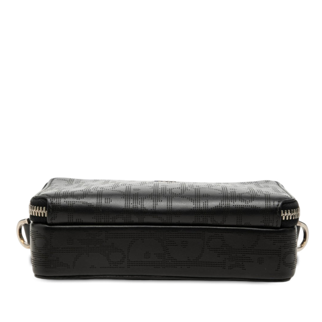 perforé Galaxy Pochette Oblique Noir