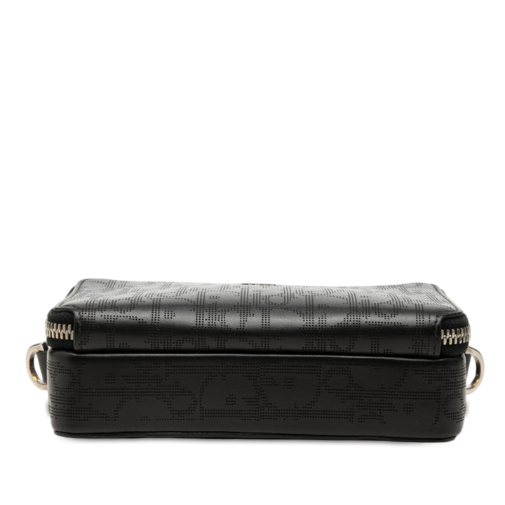 perforé Galaxy Pochette Oblique Noir