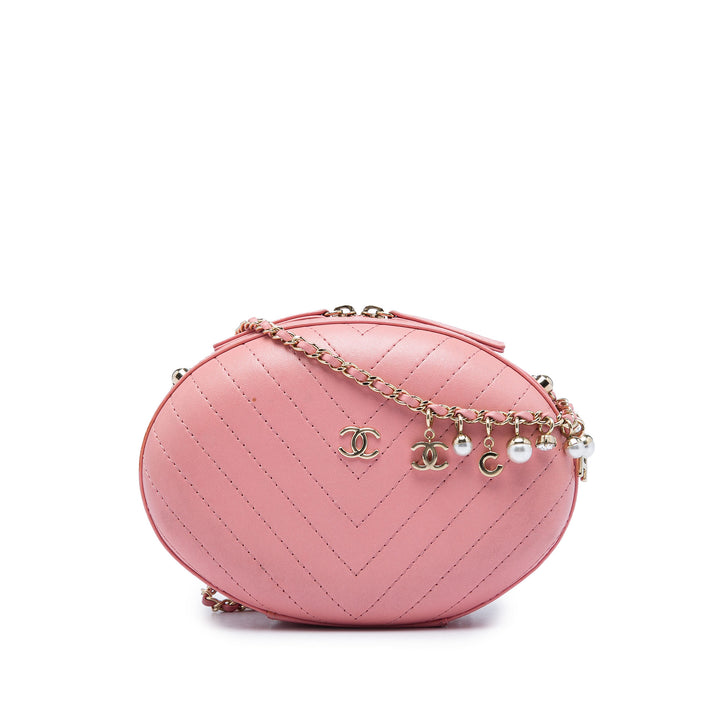 Chanel Chevron Surpiqué Cuir de veau La Pausa Evening Sac