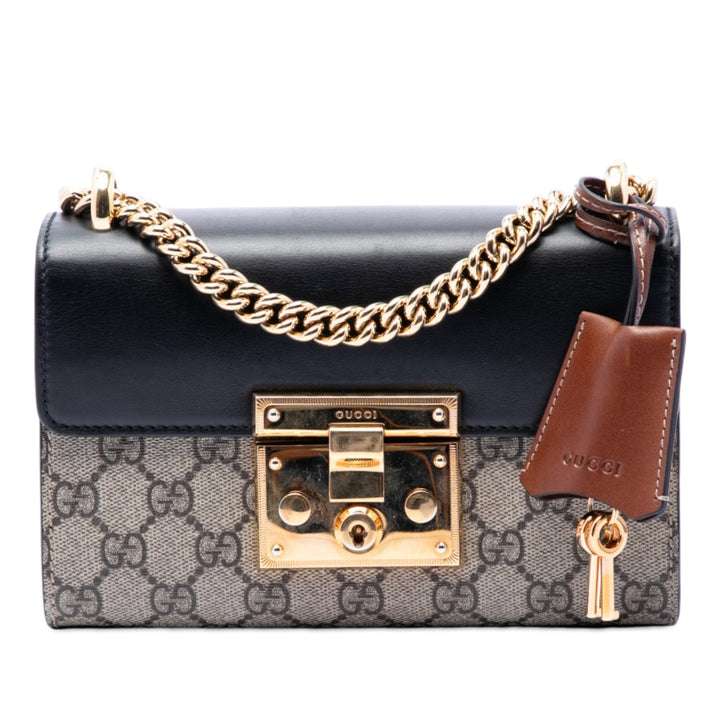 Gucci Small GG Supreme Padlock Sac porté croisé