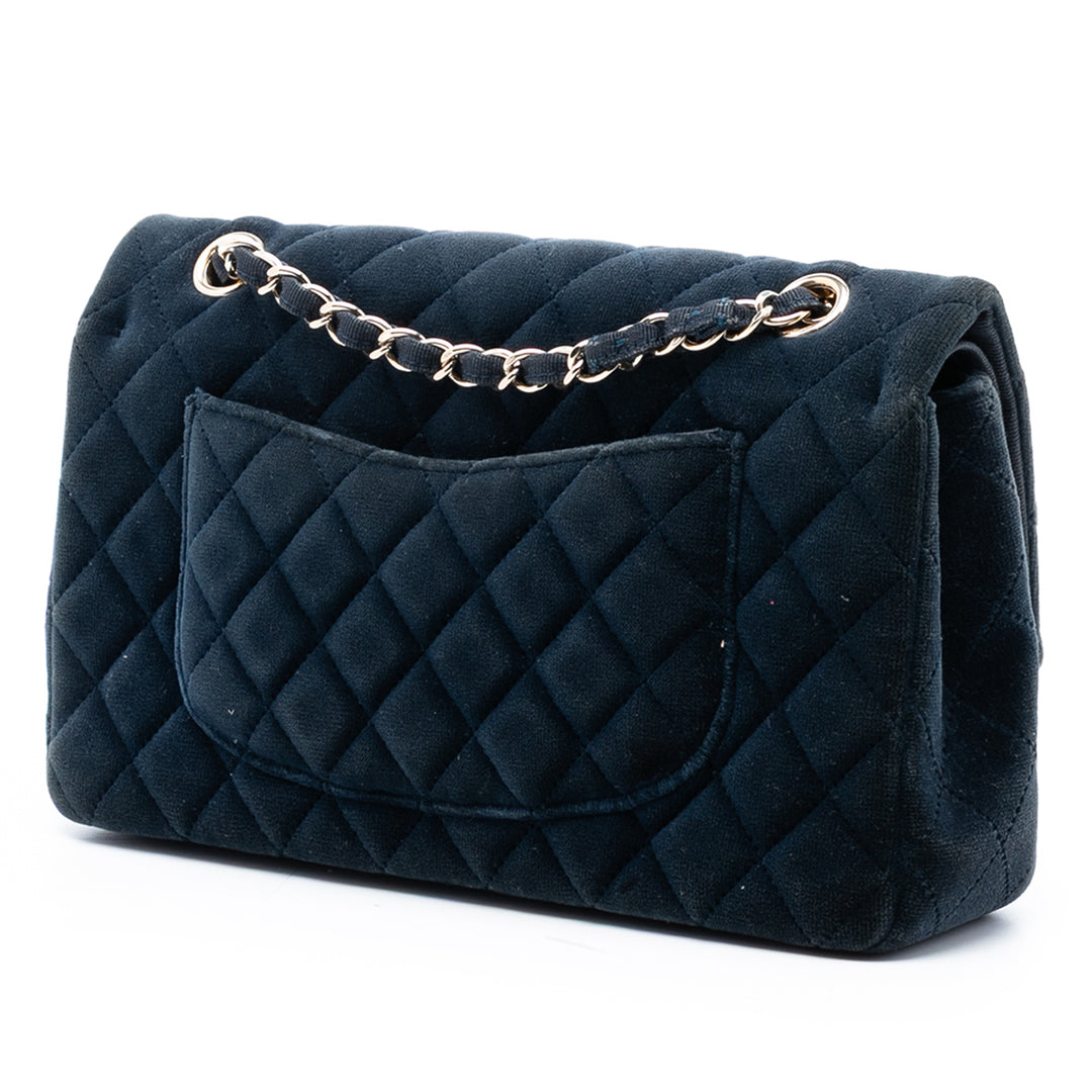 Chanel Medium Classic Velours Double rabat