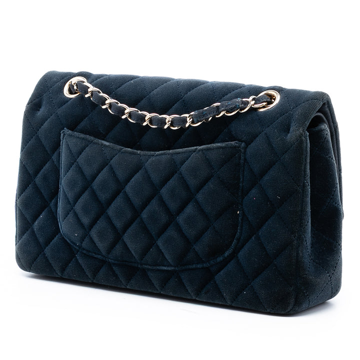 Chanel Medium Classic Velours Double rabat