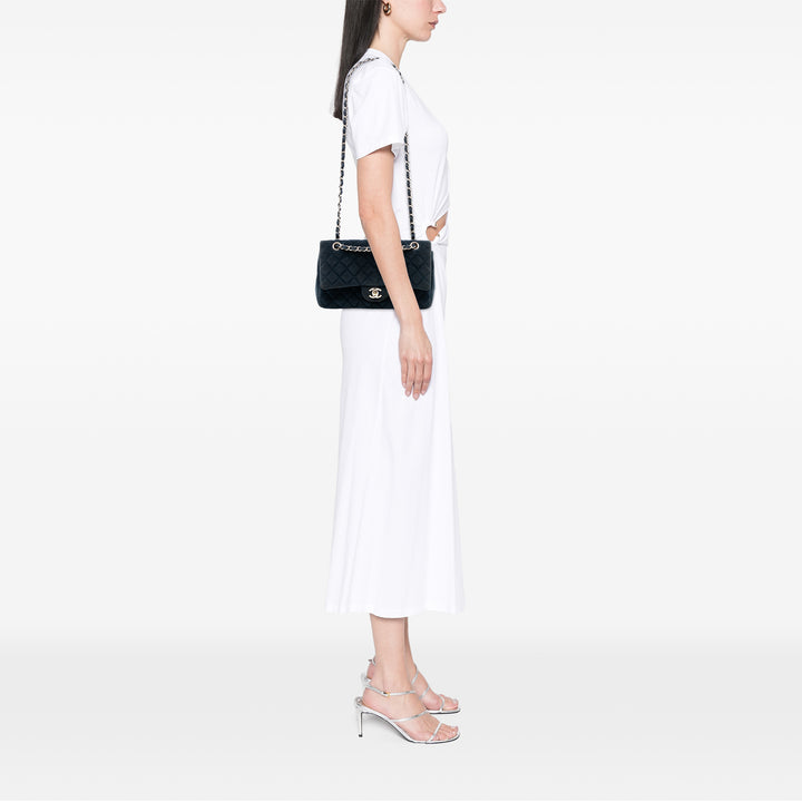 Chanel Medium Classic Velours Double rabat