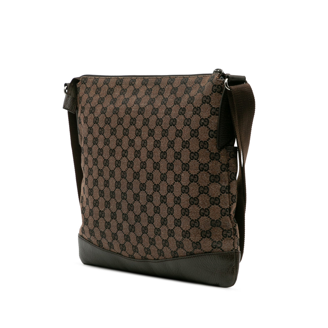 Gucci GG Toile Sac porté croisé Marron