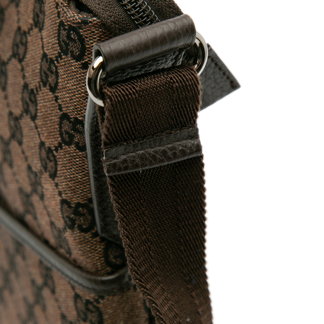 Gucci GG Toile Sac porté croisé Marron