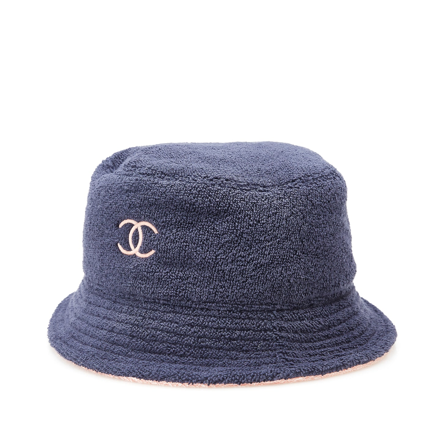 Terry Cloth CC Bucket Hat Blue - Gaby Paris