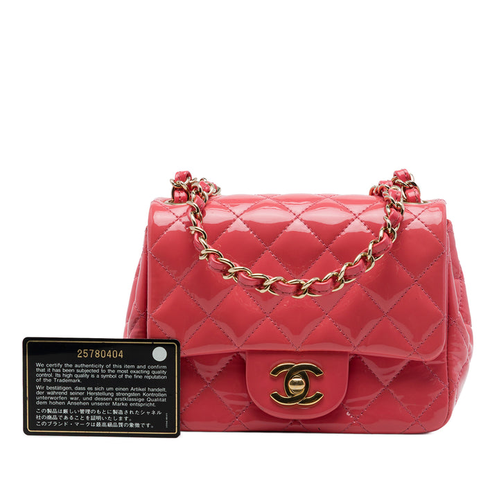 Classic Carré Rabat simple Mini Rose