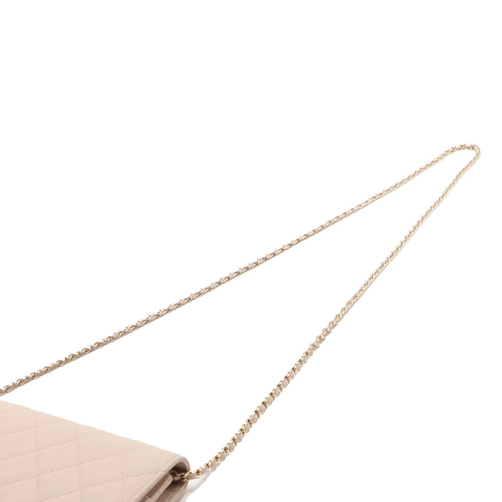 Chanel Matelassé Caviar Golden Class Wallet on Chain