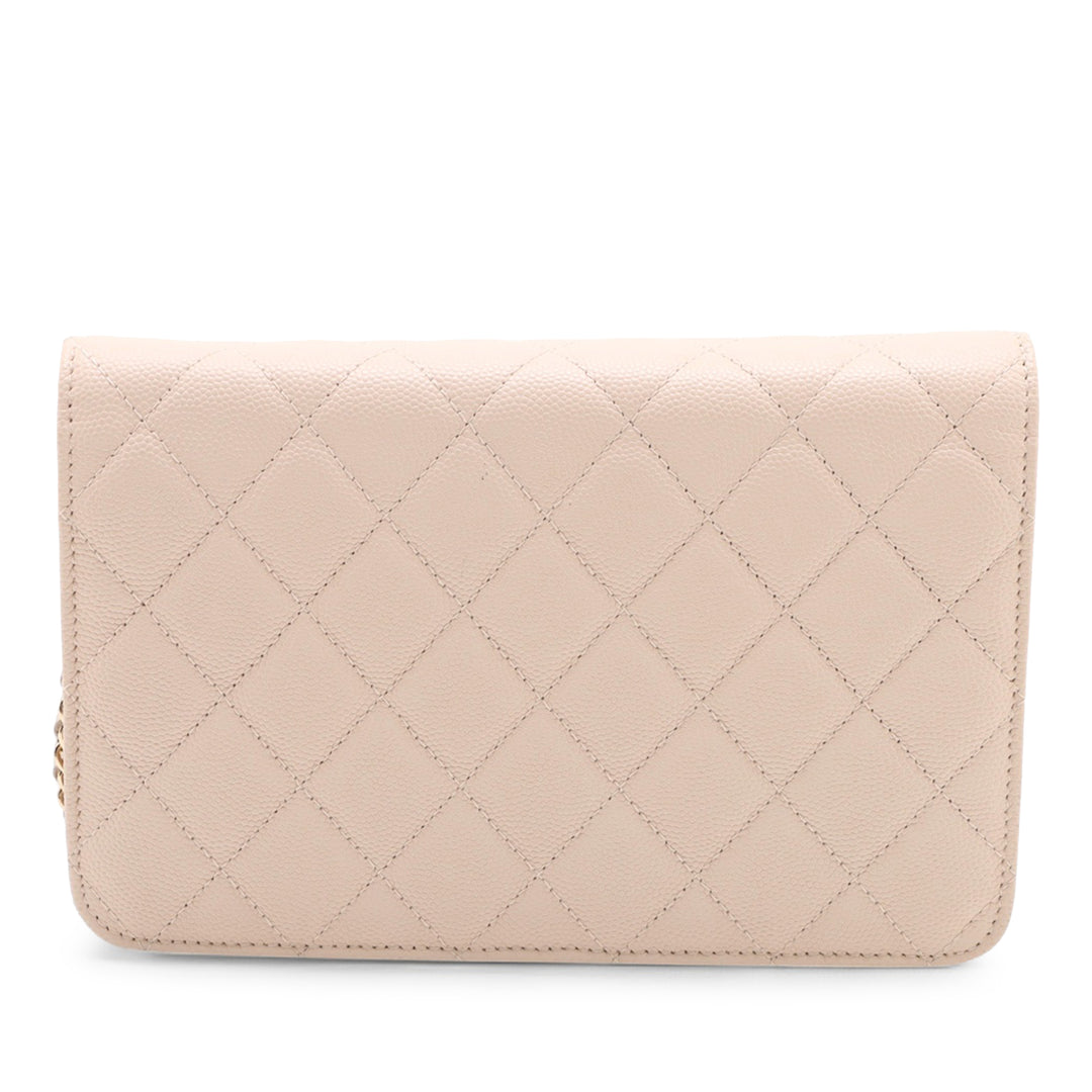 Chanel Matelassé Caviar Golden Class Wallet on Chain