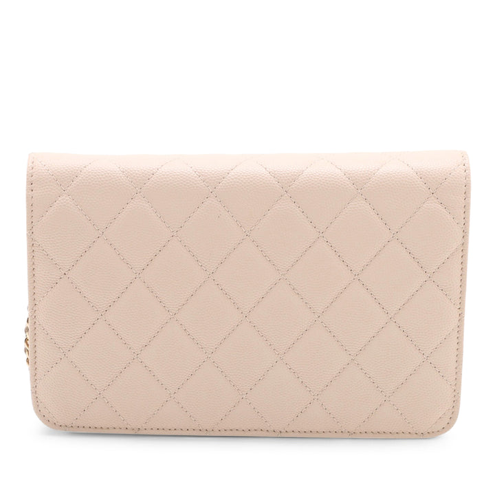 Chanel Matelassé Caviar Golden Class Wallet on Chain