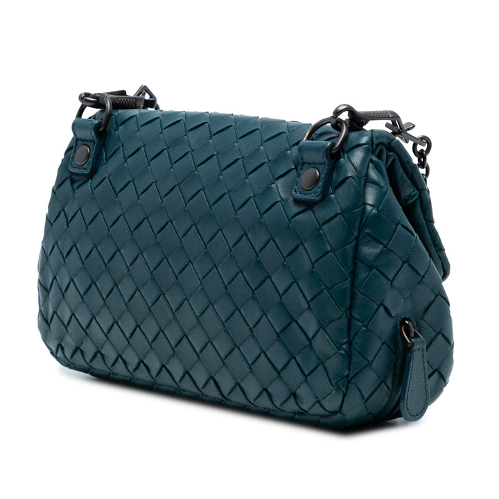 Bottega Veneta Mini Nappa Intrecciato Expandable Chain Sac porté croisé Bleu – GABY PARIS Authentique