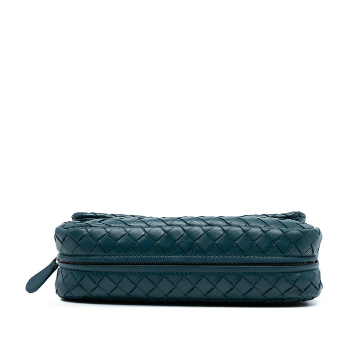 Bottega Veneta Mini Nappa Intrecciato Expandable Chain Sac porté croisé Bleu – GABY PARIS Authentique