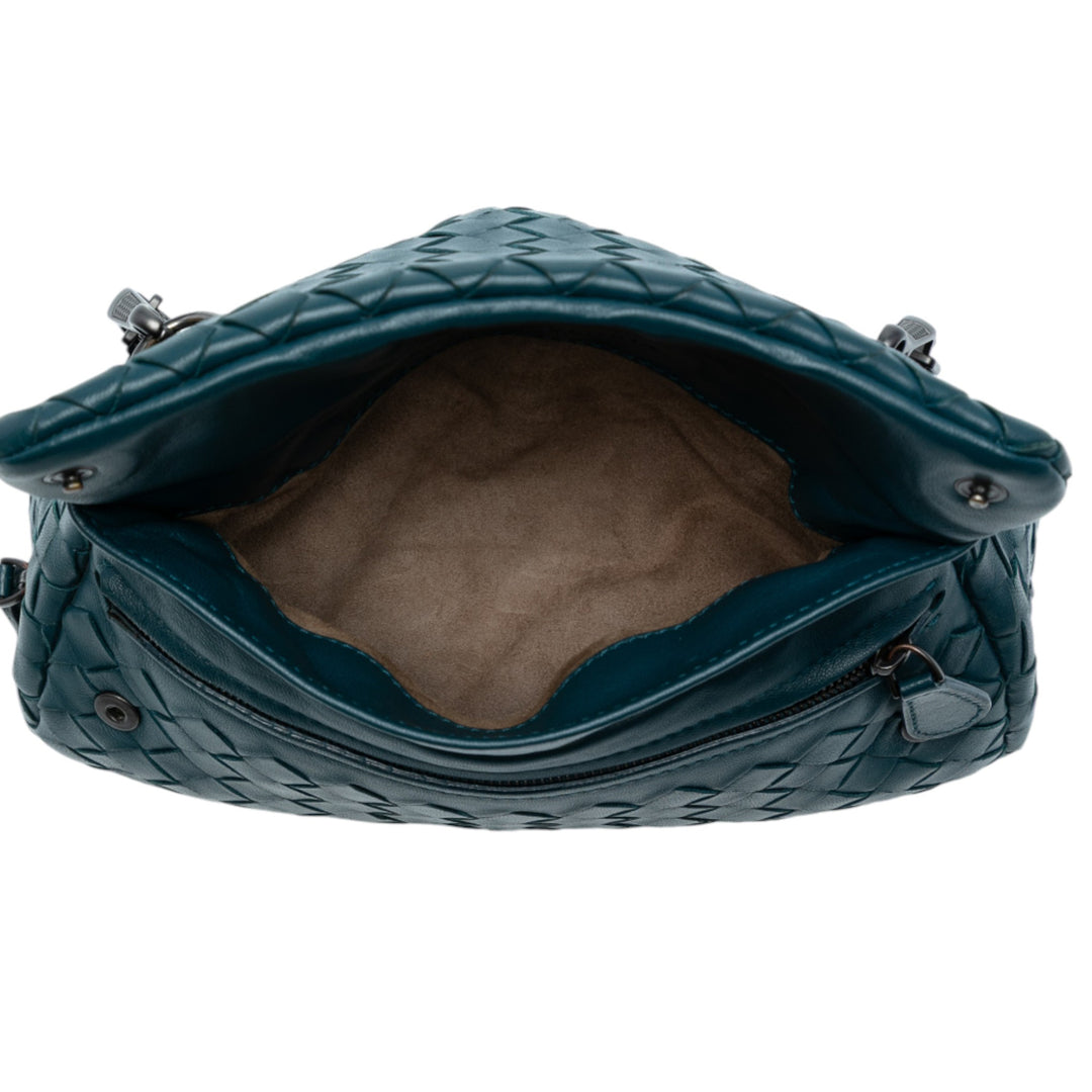 Bottega Veneta Mini Nappa Intrecciato Expandable Chain Sac porté croisé Bleu – GABY PARIS Authentique