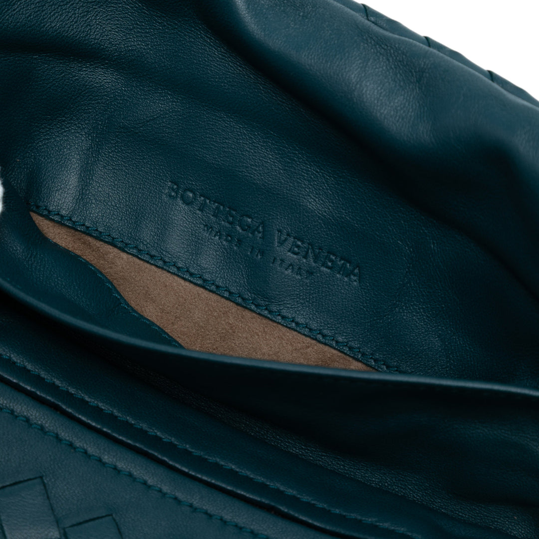 Bottega Veneta Mini Nappa Intrecciato Expandable Chain Sac porté croisé Bleu – GABY PARIS Authentique