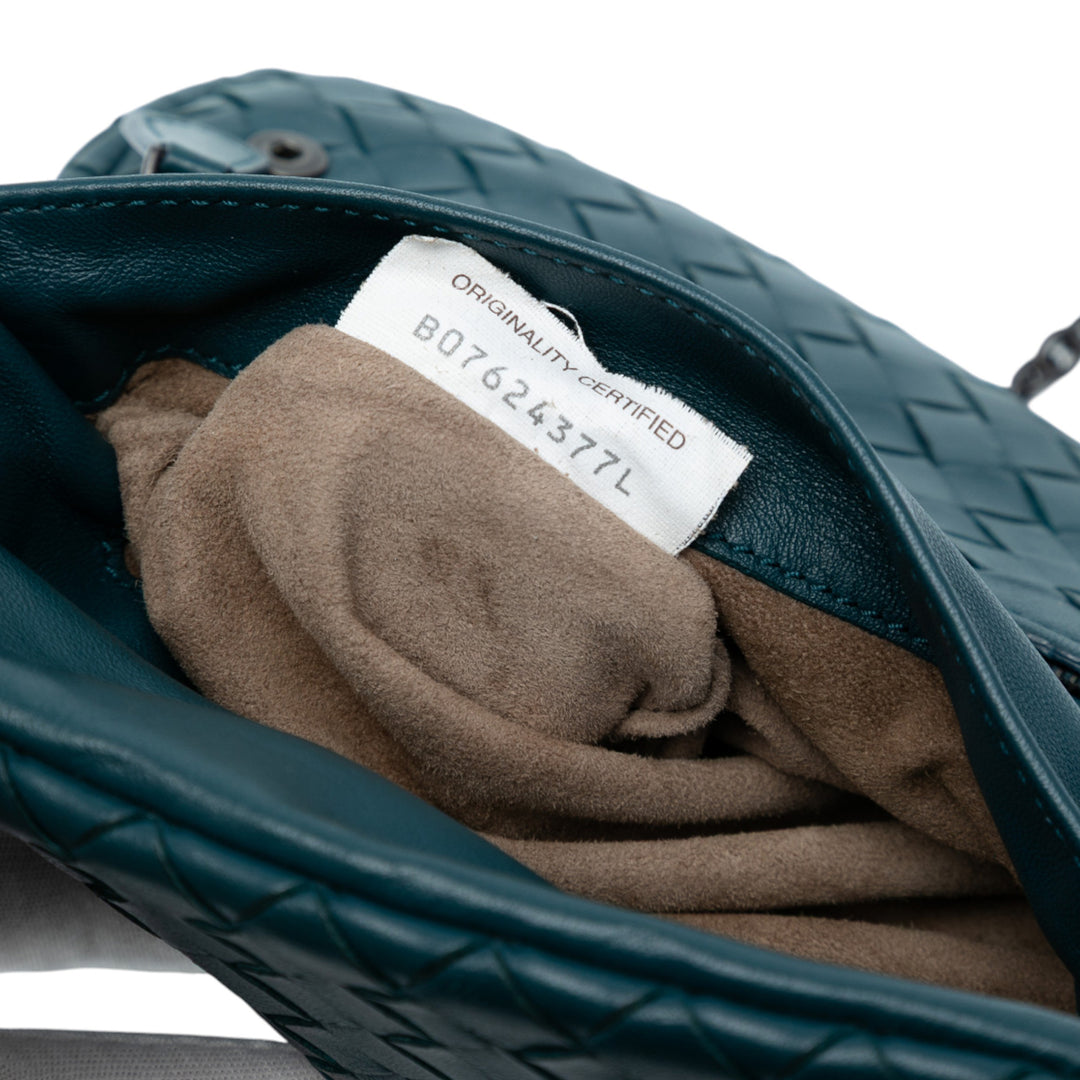 Bottega Veneta Mini Nappa Intrecciato Expandable Chain Sac porté croisé Bleu – GABY PARIS Authentique