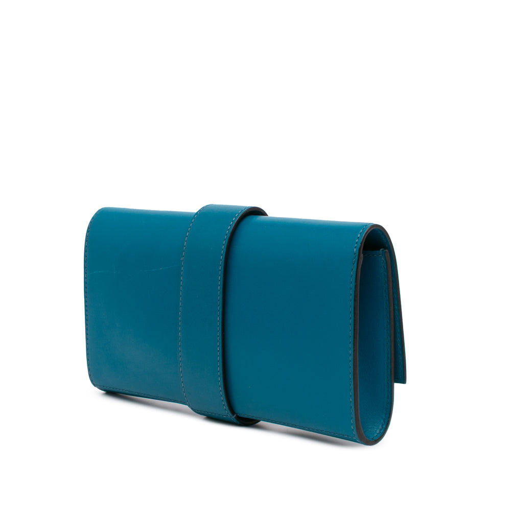 Tadelakt Medor Clutch 23 Blue - Gaby Paris