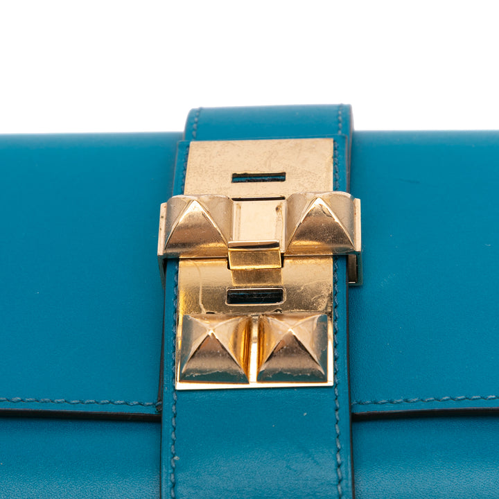 Tadelakt Medor Clutch 23 Blue - Gaby Paris