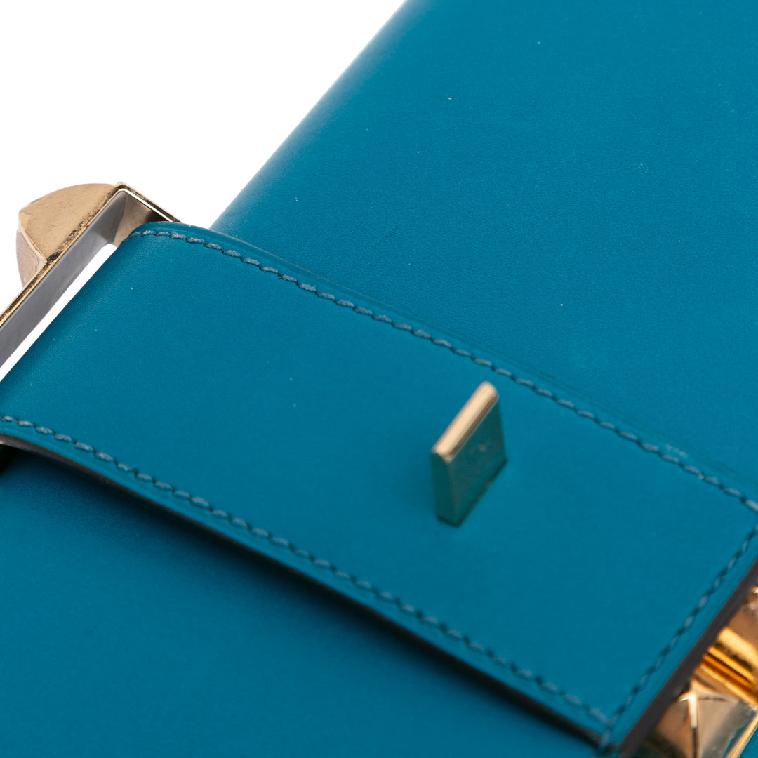 Tadelakt Medor Clutch 23 Blue - Gaby Paris