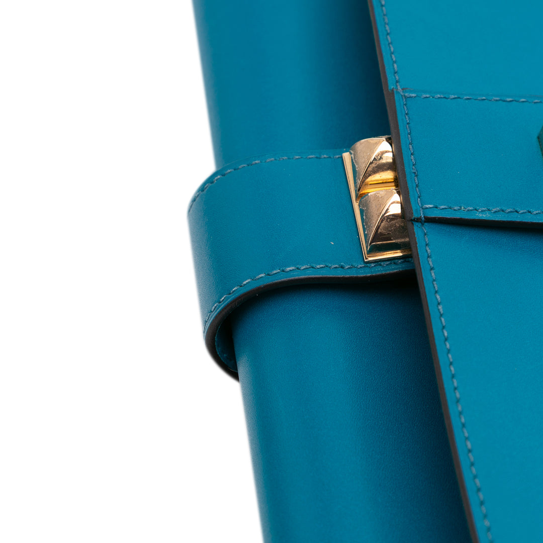 Tadelakt Medor Clutch 23 Blue - Gaby Paris