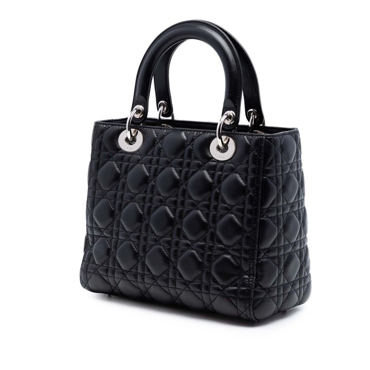 Dior Medium Cuir d’agneau Cannage Lady Dior