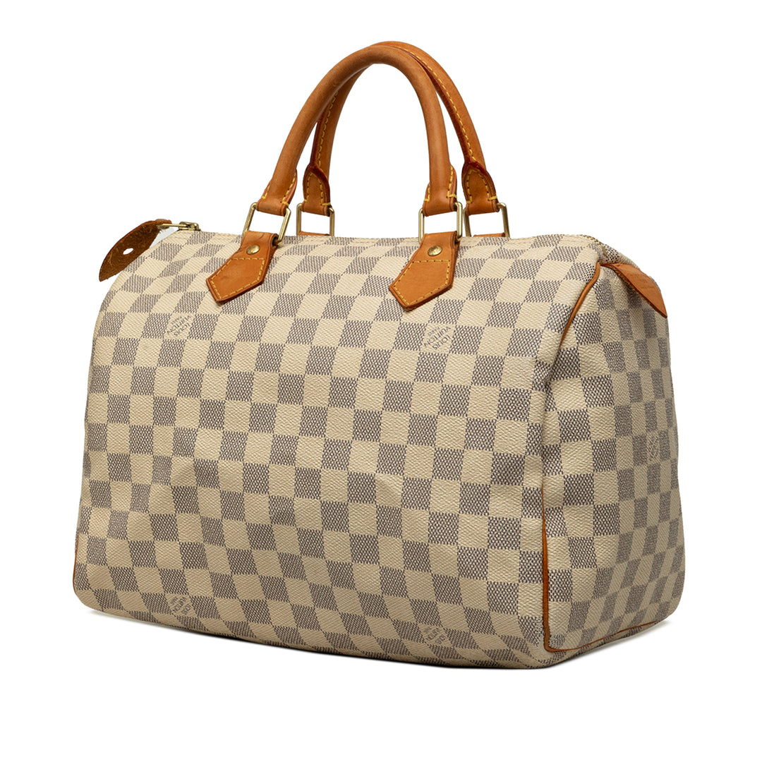 Louis Vuitton Speedy 30 Damier Azur Blanc – vue 2 – GABY PARIS