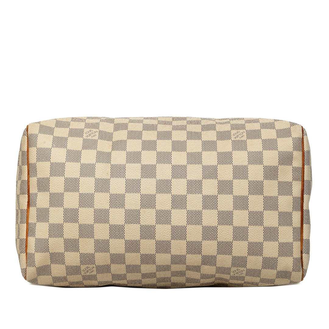 Louis Vuitton Speedy 30 Damier Azur Blanc – vue 3 – GABY PARIS