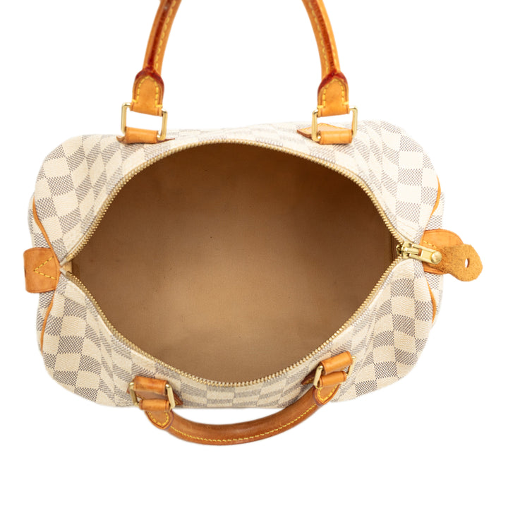 Louis Vuitton Speedy 30 Damier Azur Blanc – vue 4 – GABY PARIS