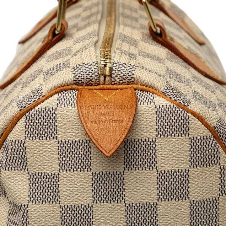 Louis Vuitton Speedy 30 Damier Azur Blanc – vue 5 – GABY PARIS