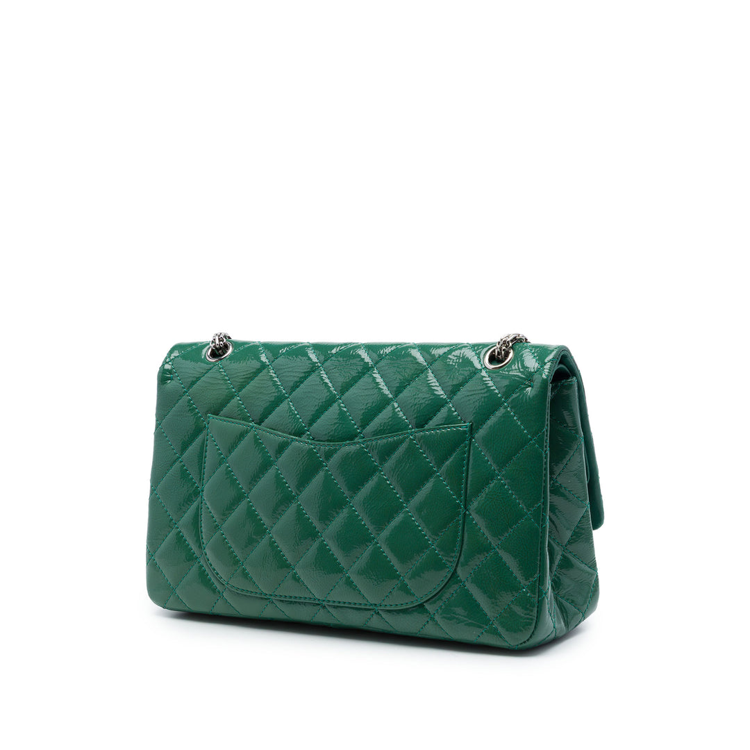 Chanel Matelassé froissé Cuir verni Reissue 2.55 Double rabat 227