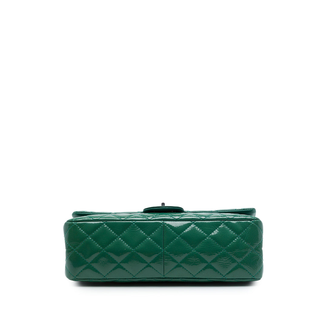 Chanel Matelassé froissé Cuir verni Reissue 2.55 Double rabat 227