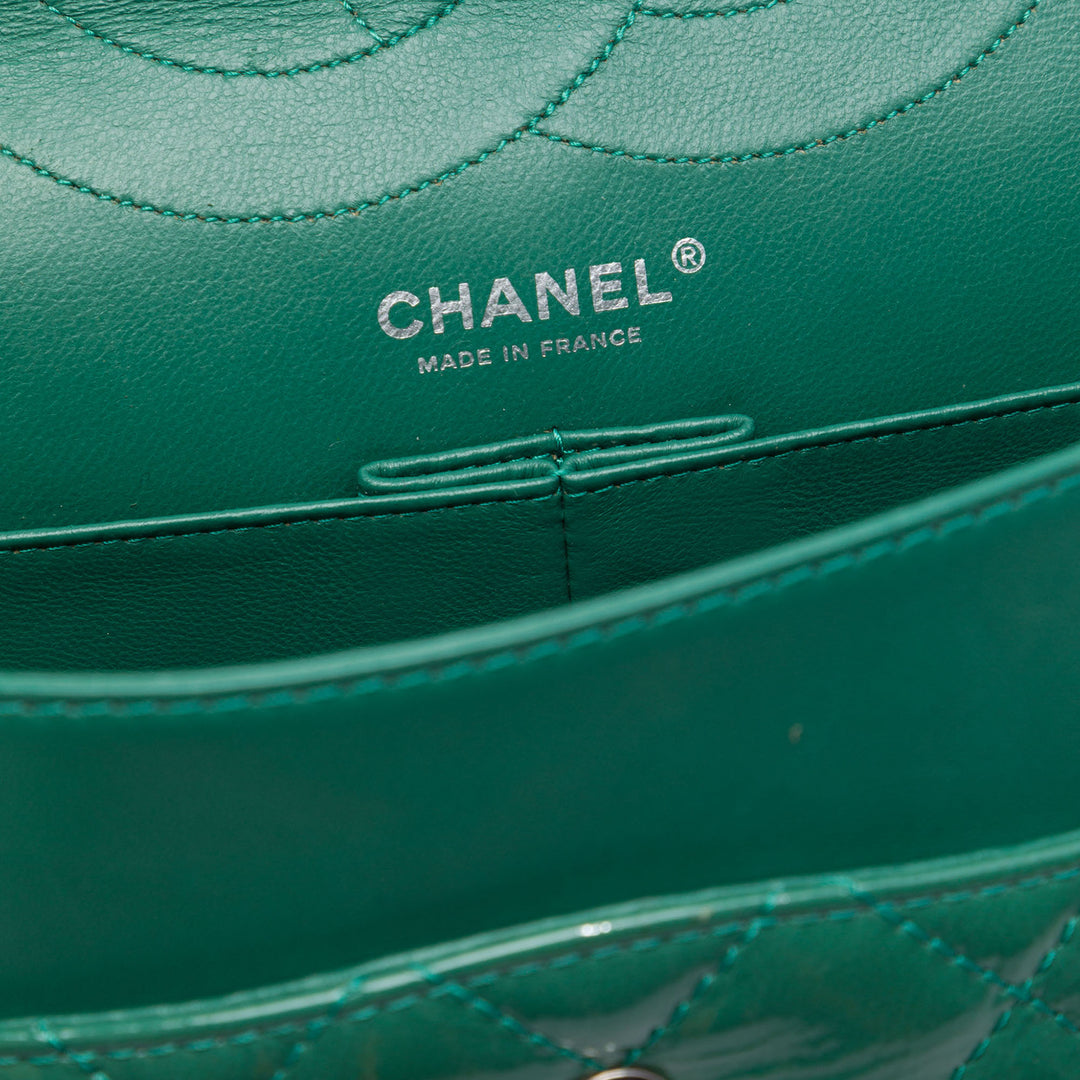 Chanel Matelassé froissé Cuir verni Reissue 2.55 Double rabat 227