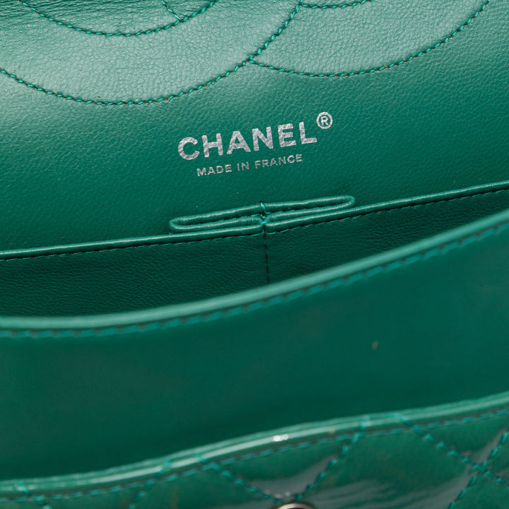 Chanel Matelassé froissé Cuir verni Reissue 2.55 Double rabat 227