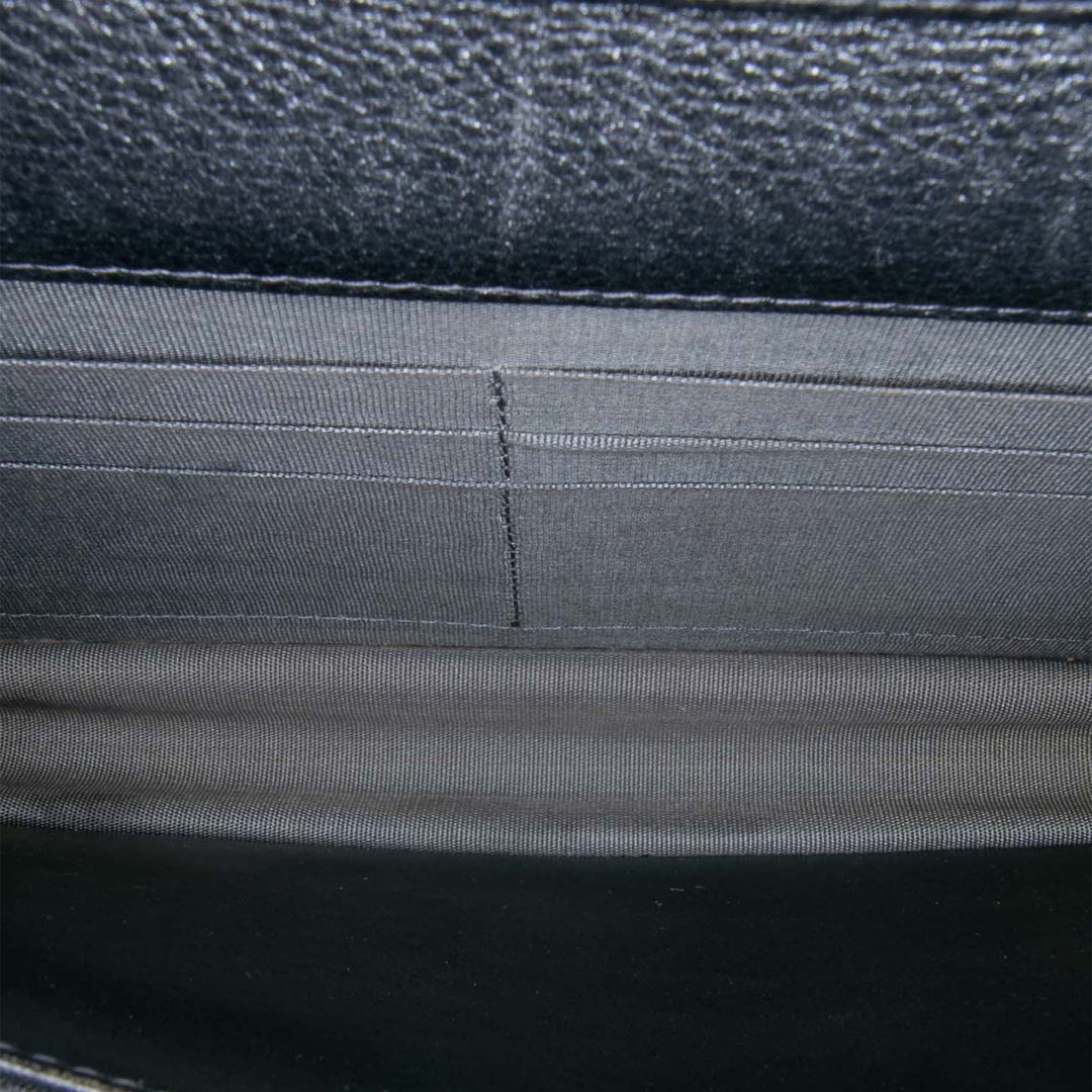 Quilted Lambskin Boy Wallet On Chain Black - Gaby Paris