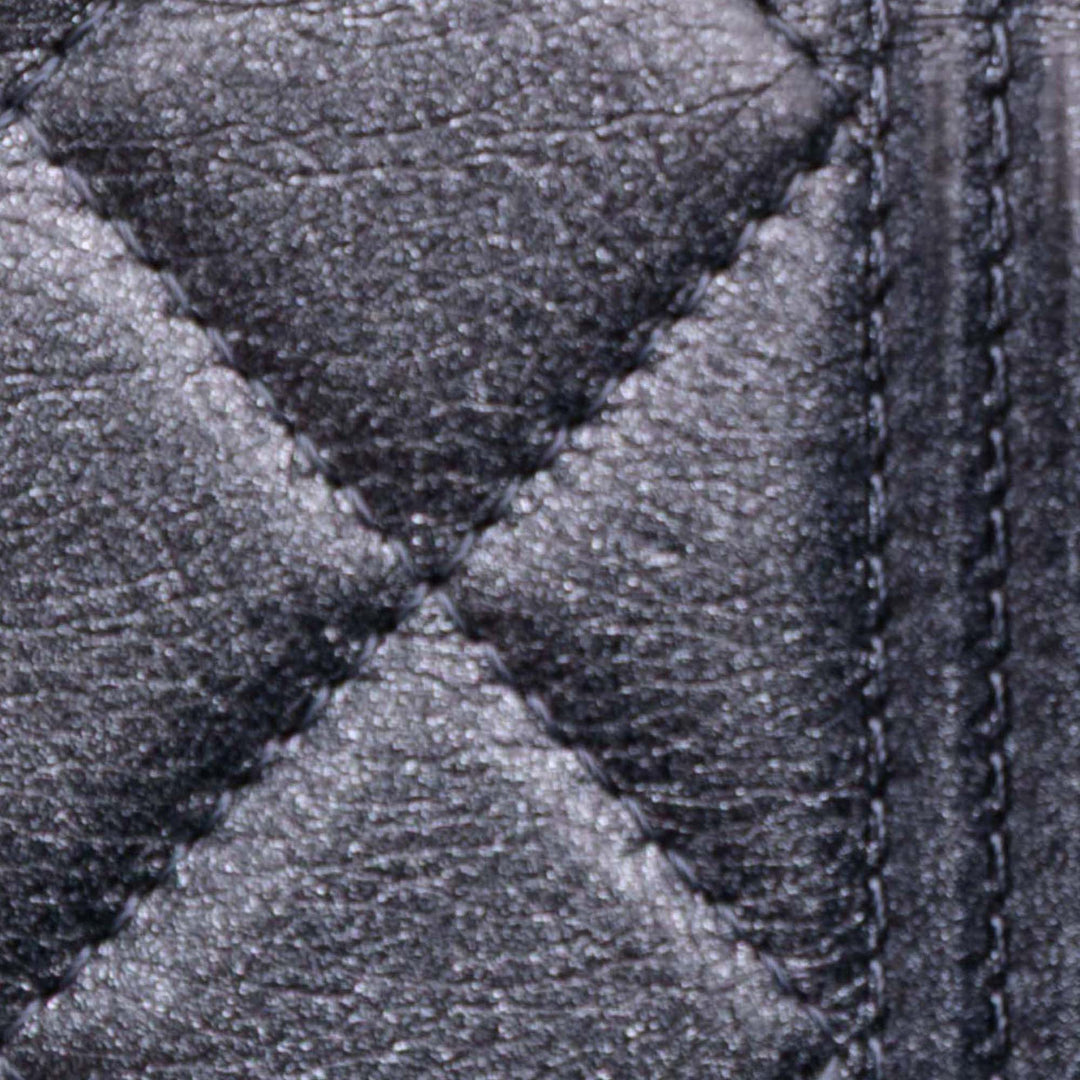 Quilted Lambskin Boy Wallet On Chain Black - Gaby Paris