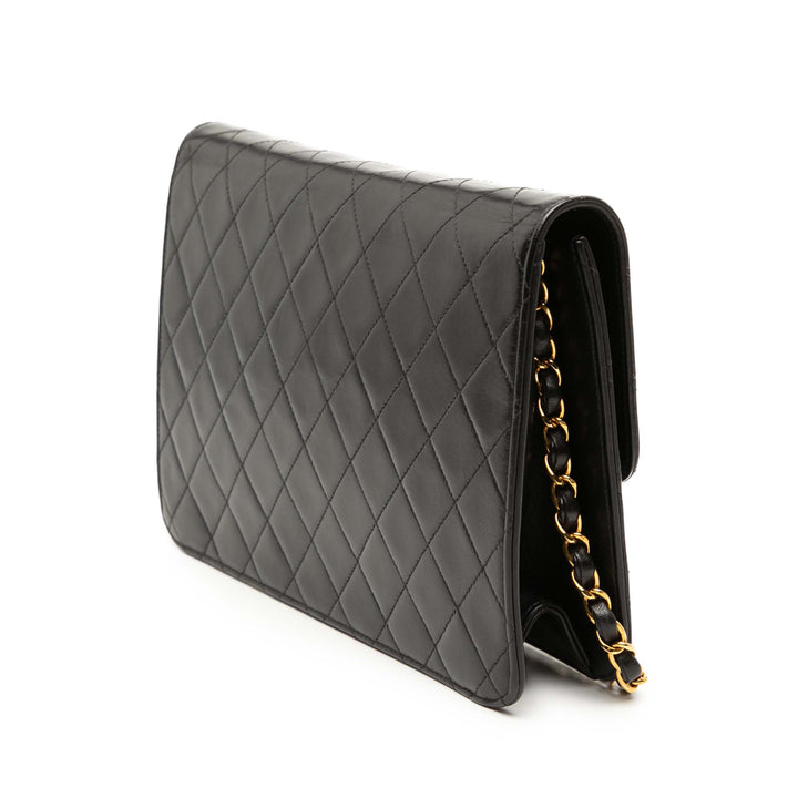 Chanel Medium CC Matelassé Cuir d’agneau Simple rabat