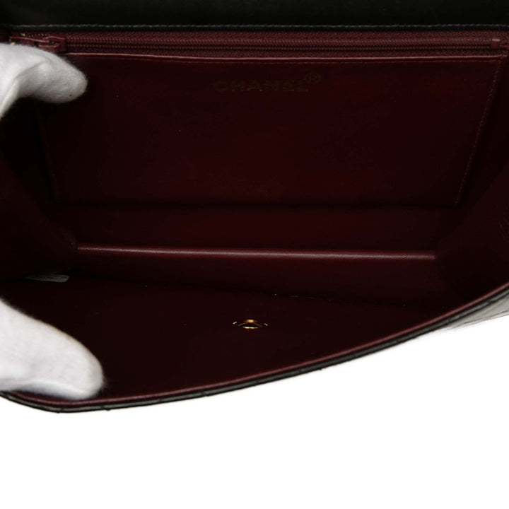 Chanel Medium CC Matelassé Cuir d’agneau Simple rabat
