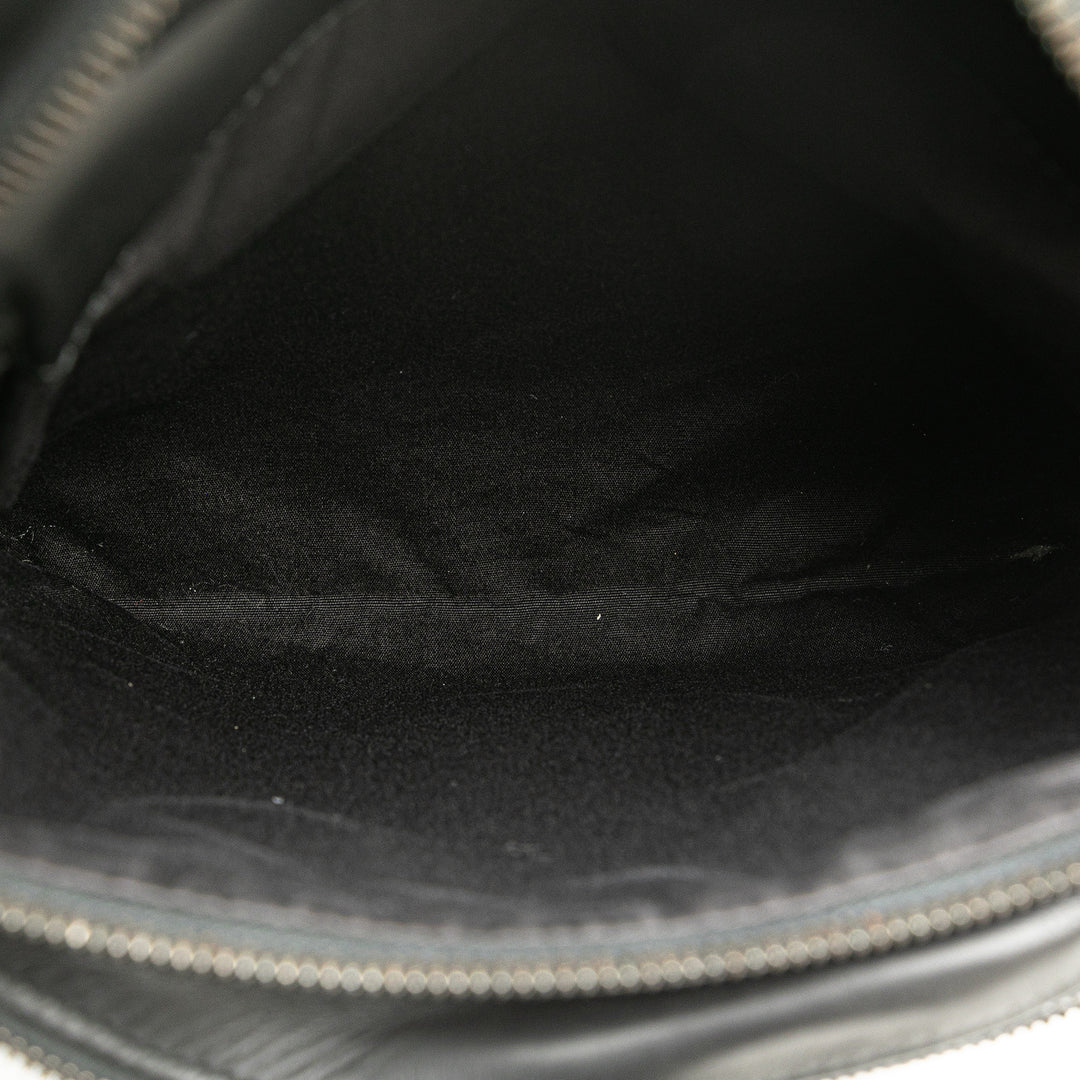 Nappa Intrecciato Utility Belt Bag Black - Gaby Paris
