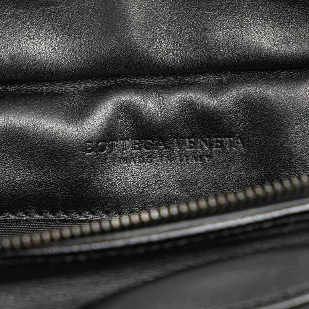 Nappa Intrecciato Utility Belt Bag Black - Gaby Paris