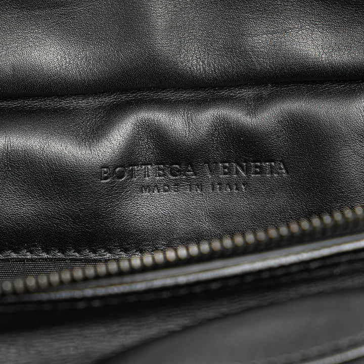 Nappa Intrecciato Utility Belt Bag Black - Gaby Paris
