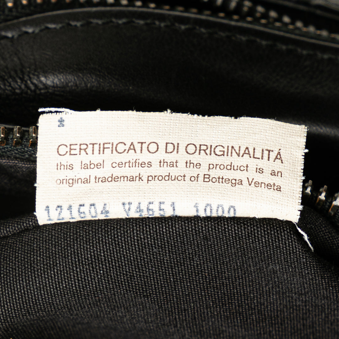 Nappa Intrecciato Utility Belt Bag Black - Gaby Paris