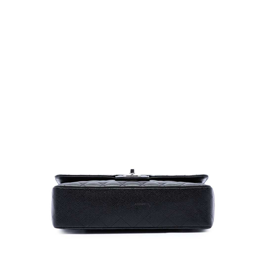 Chanel Classic Double rabat Moyen Cuir caviar Noir – vue 3 – GABY PARIS
